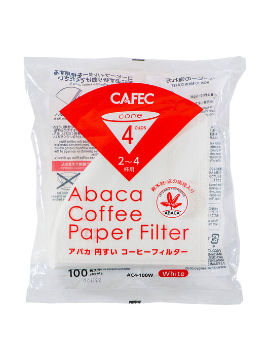 Filtres à café en papier CAFEC Abaca 4 tasses